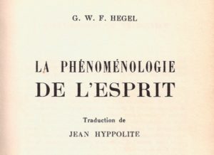 couverture phenomenology Hegel