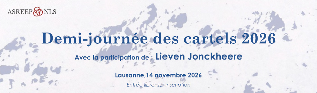 Demi-journée des cartels<br>Lausanne, 14 novembre 2026