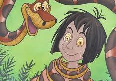 illustration mowgly et kaa